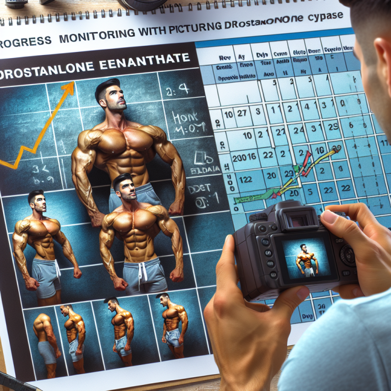 Cómo monitorear el progreso con fotos durante Enantato de Drostanolona