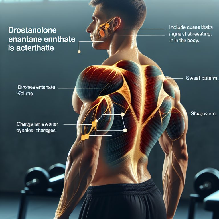 Qué tipo de sudoración indica que Enantato de Drostanolona está activo