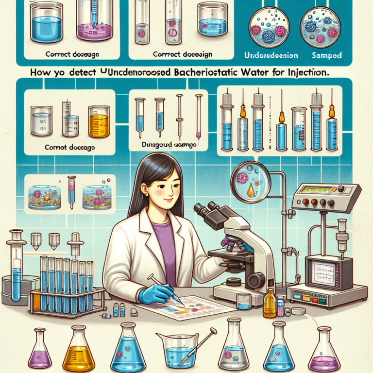 Cómo detectar si Agua bacteriostática para inyección está subdosificado