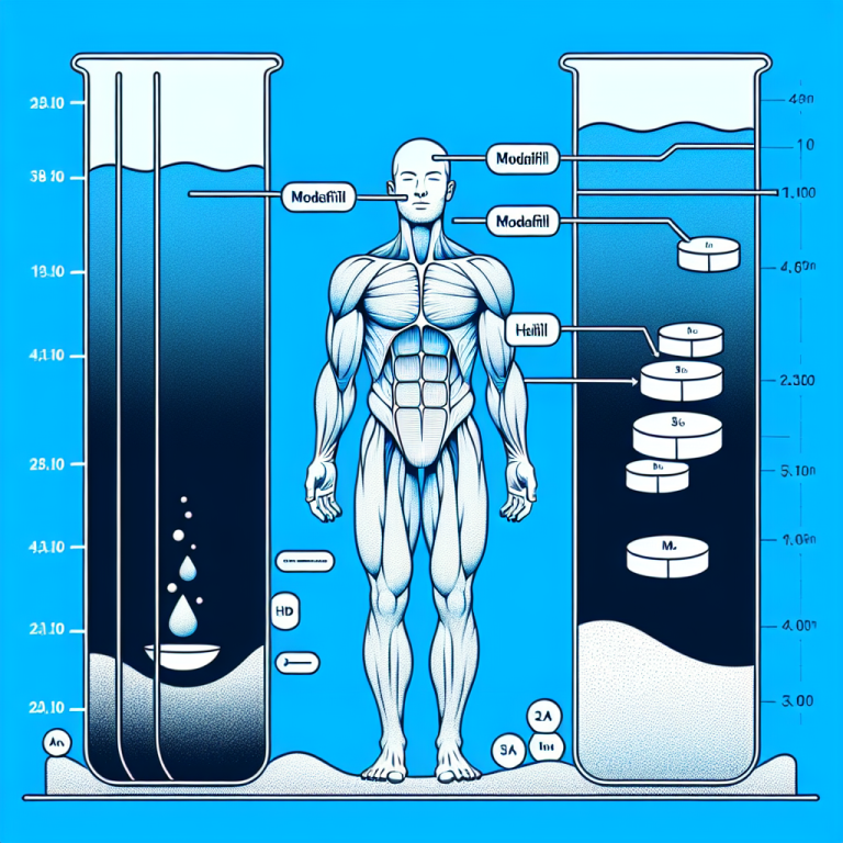 Cuánto líquido se retiene usando Modafinil (Provigil)