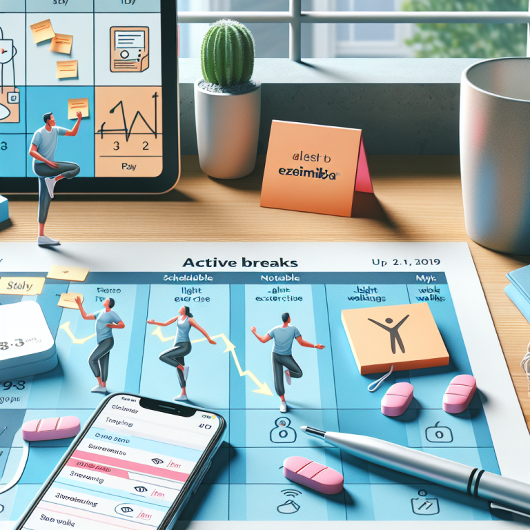 Cómo programar descansos activos mientras usas Ezetimiba